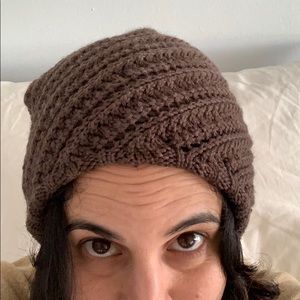 Boho chic winter beanie